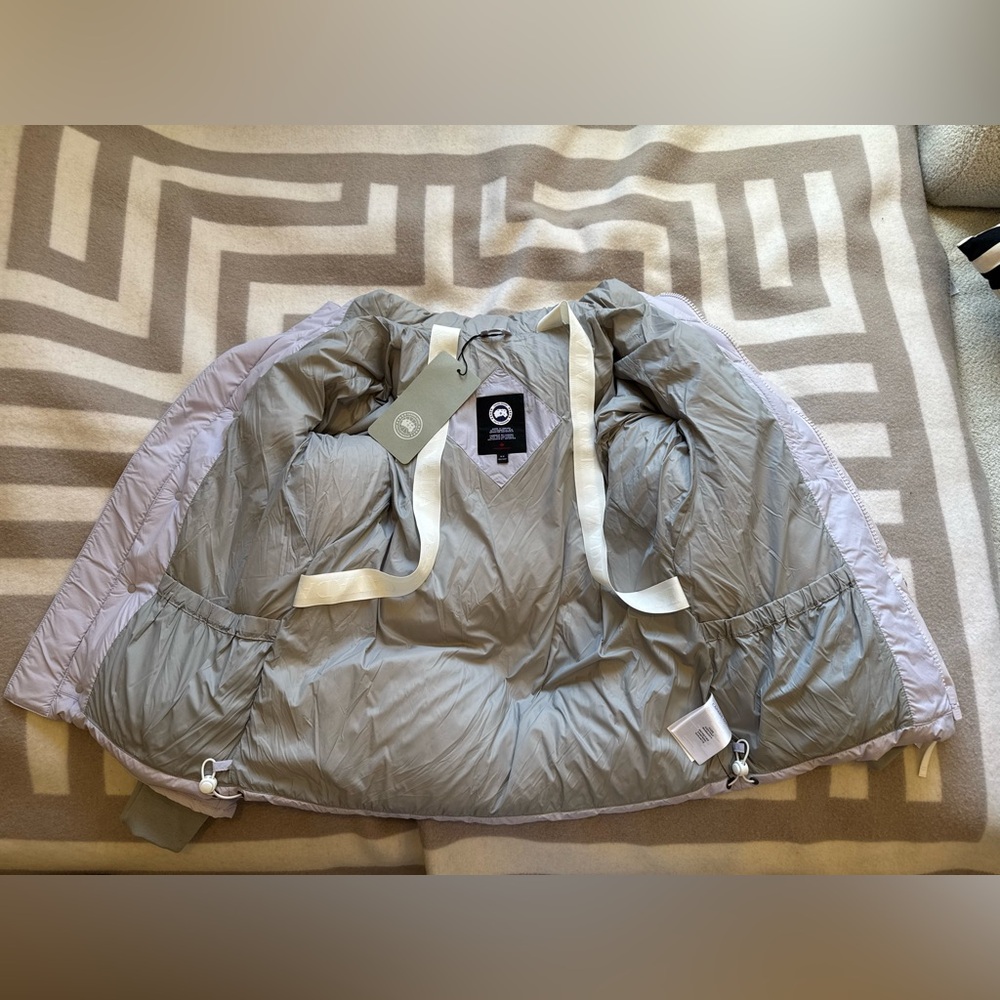 Canada Goose Junction Padded Pastel Lilac Puffer Parka Jacket - Picture 12 of 12